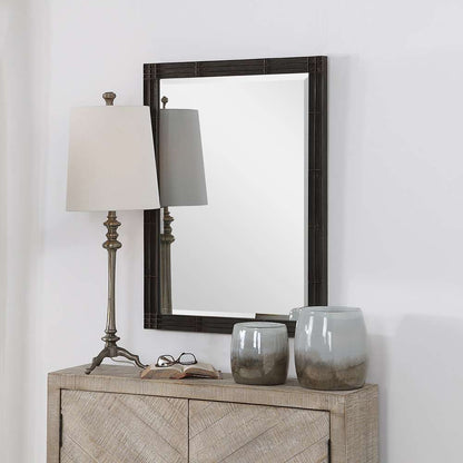 Uttermost - Gower Aged Black Vanity Mirror - 09485 veiw 2