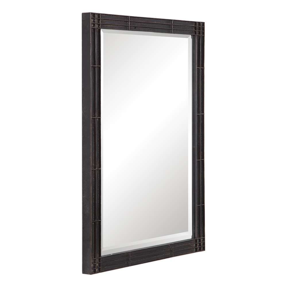 Uttermost - Gower Aged Black Vanity Mirror - 09485 veiw 3