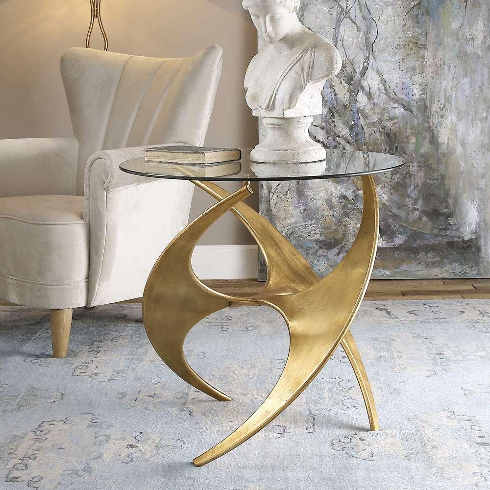 Uttermost - Graciano Glass Side Table - 24516 veiw 2