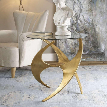 Uttermost - Graciano Glass Side Table - 24516 veiw 2