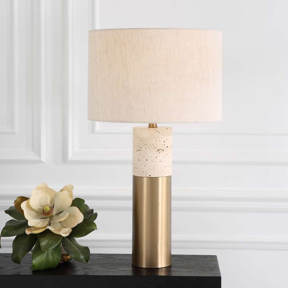Uttermost - Gravitas Elegant Brass & Stone Lamp - 30201-1 veiw 4