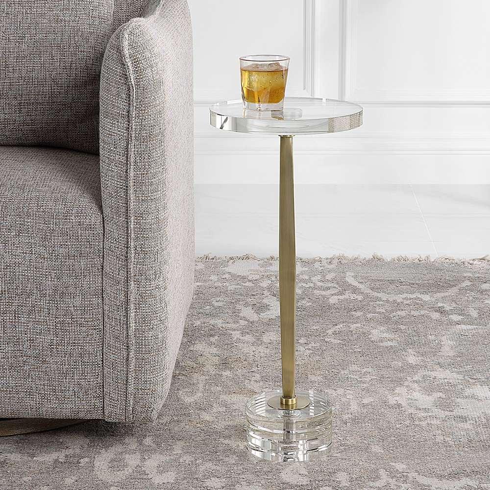Uttermost - Groove Crystal Drink Table - 22908 veiw 4
