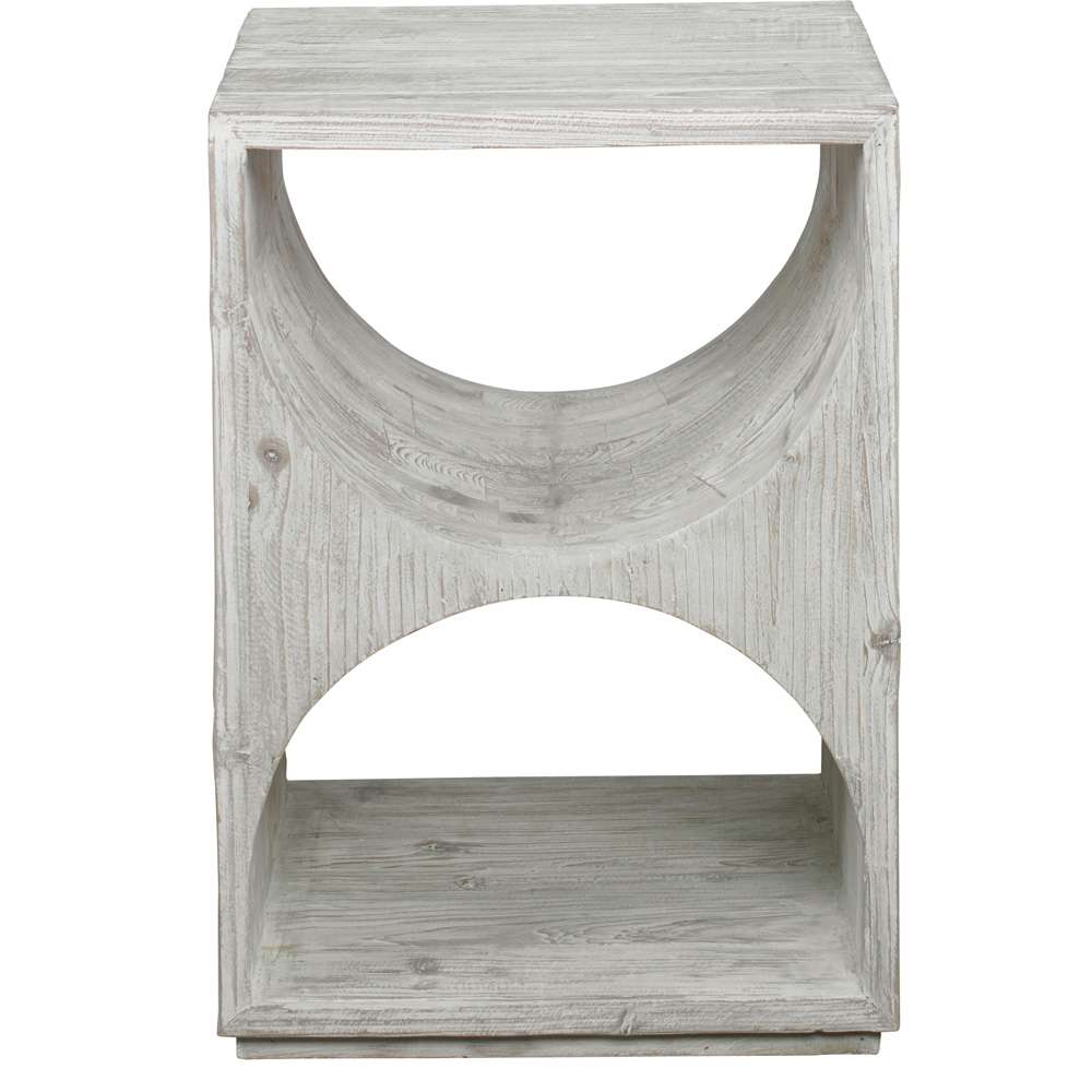 Uttermost - Hans White Side Table - 24969 veiw 2
