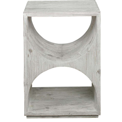 Uttermost - Hans White Side Table - 24969 veiw 2