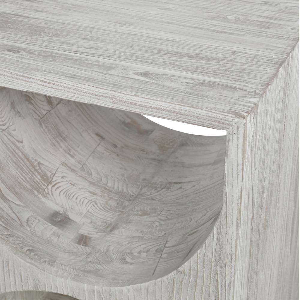 Uttermost - Hans White Side Table - 24969 veiw 3