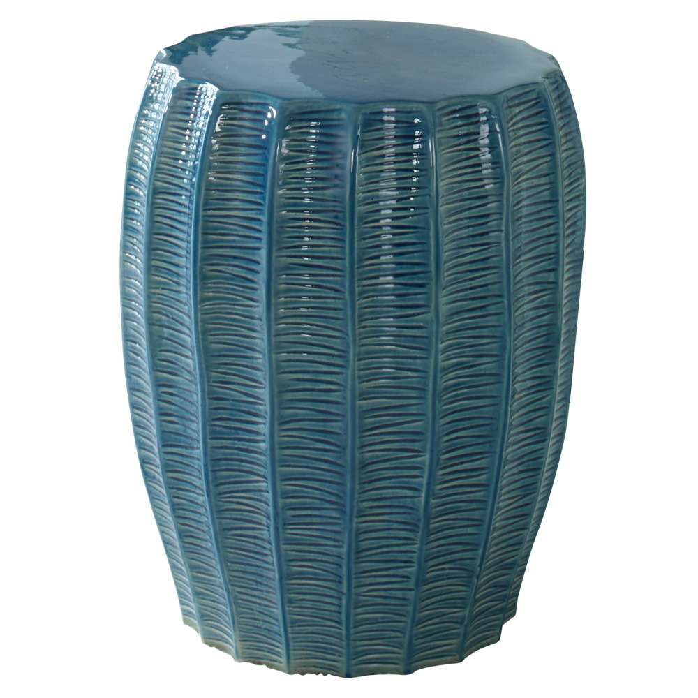 Uttermost - Harbor Aque Blue Garden Stool - 25154 veiw 1