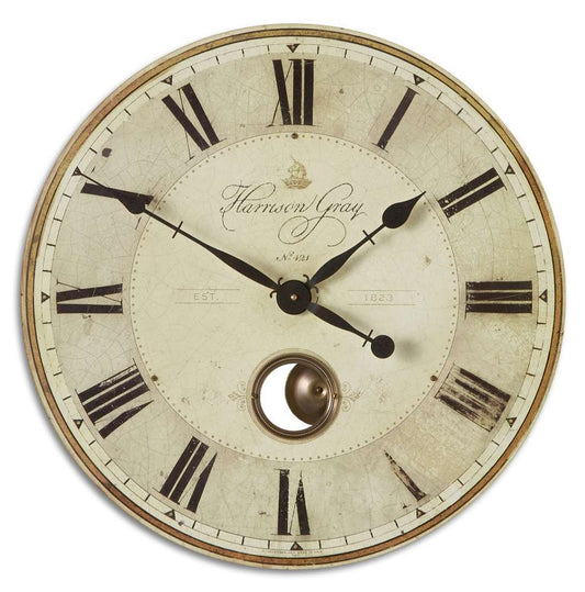 Uttermost - Harrison Gray 23in Clock - 06032 veiw 1