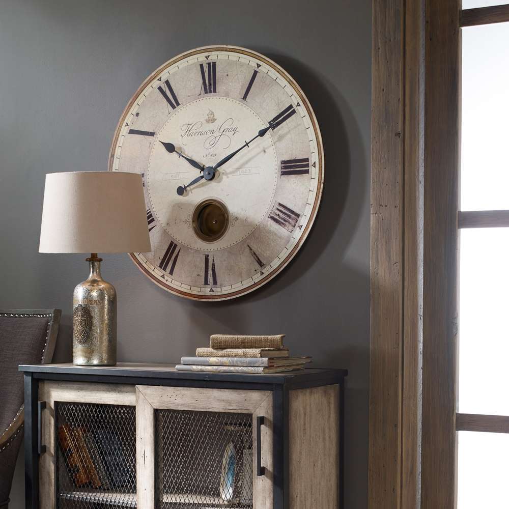 Uttermost - Harrison Gray 30in Clock - 06033 veiw 3