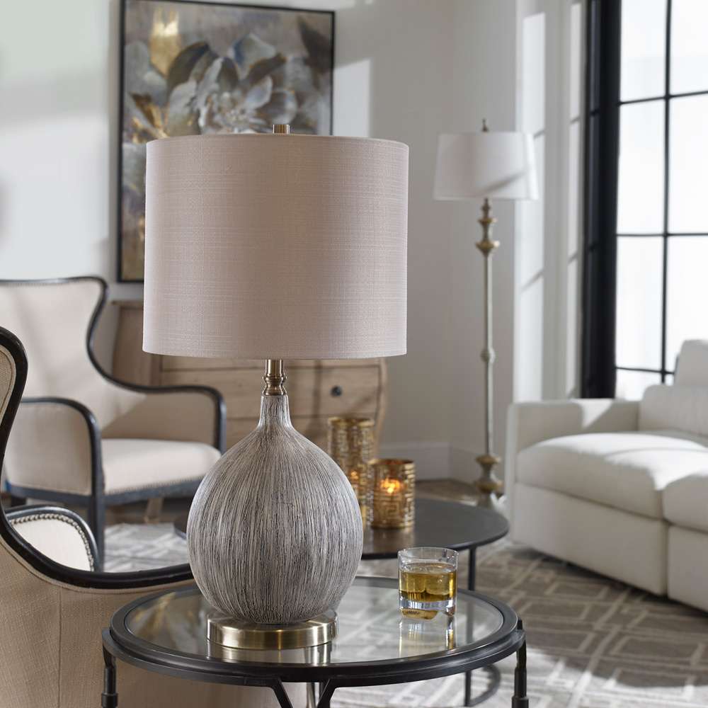 Uttermost - Hedera Textured Ivory Table Lamp - 27715-1 veiw 3