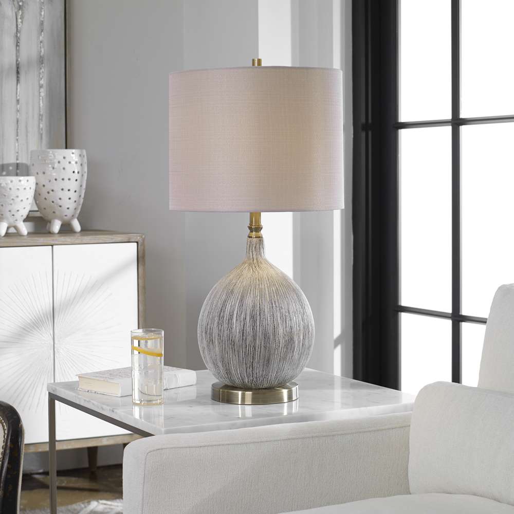 Uttermost - Hedera Textured Ivory Table Lamp - 27715-1 veiw 4