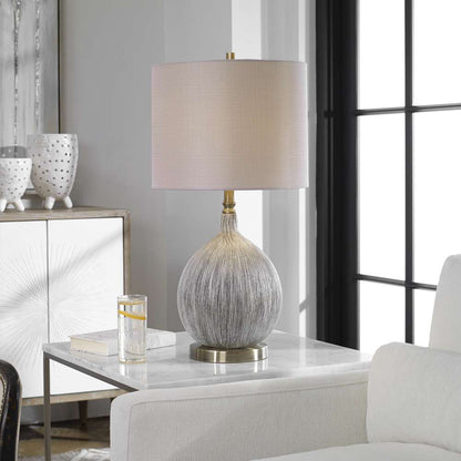 Uttermost - Hedera Textured Ivory Table Lamp - 27715-1 veiw 4