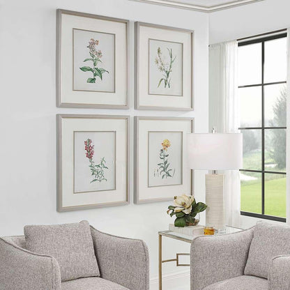 Uttermost - Heirloom Blooms Study Framed Prints Set/4 - 32285 veiw 2