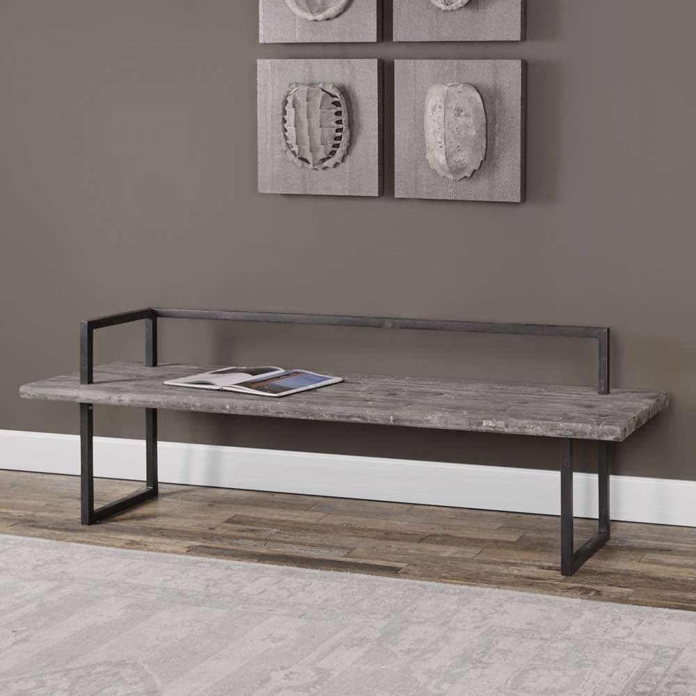 Uttermost - Herbert Reclaimed Wood Bench - 24701 veiw 3
