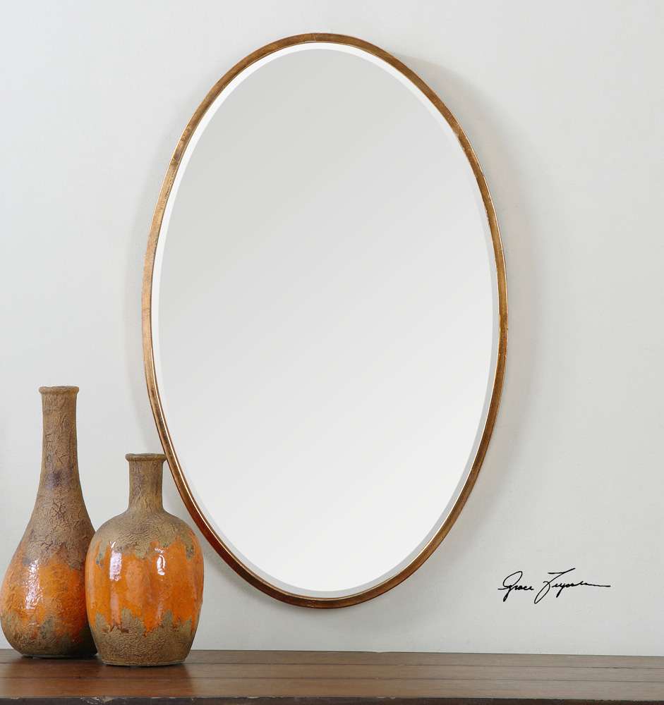 Uttermost - Herleva Gold Oval Mirror - 12894 veiw 2