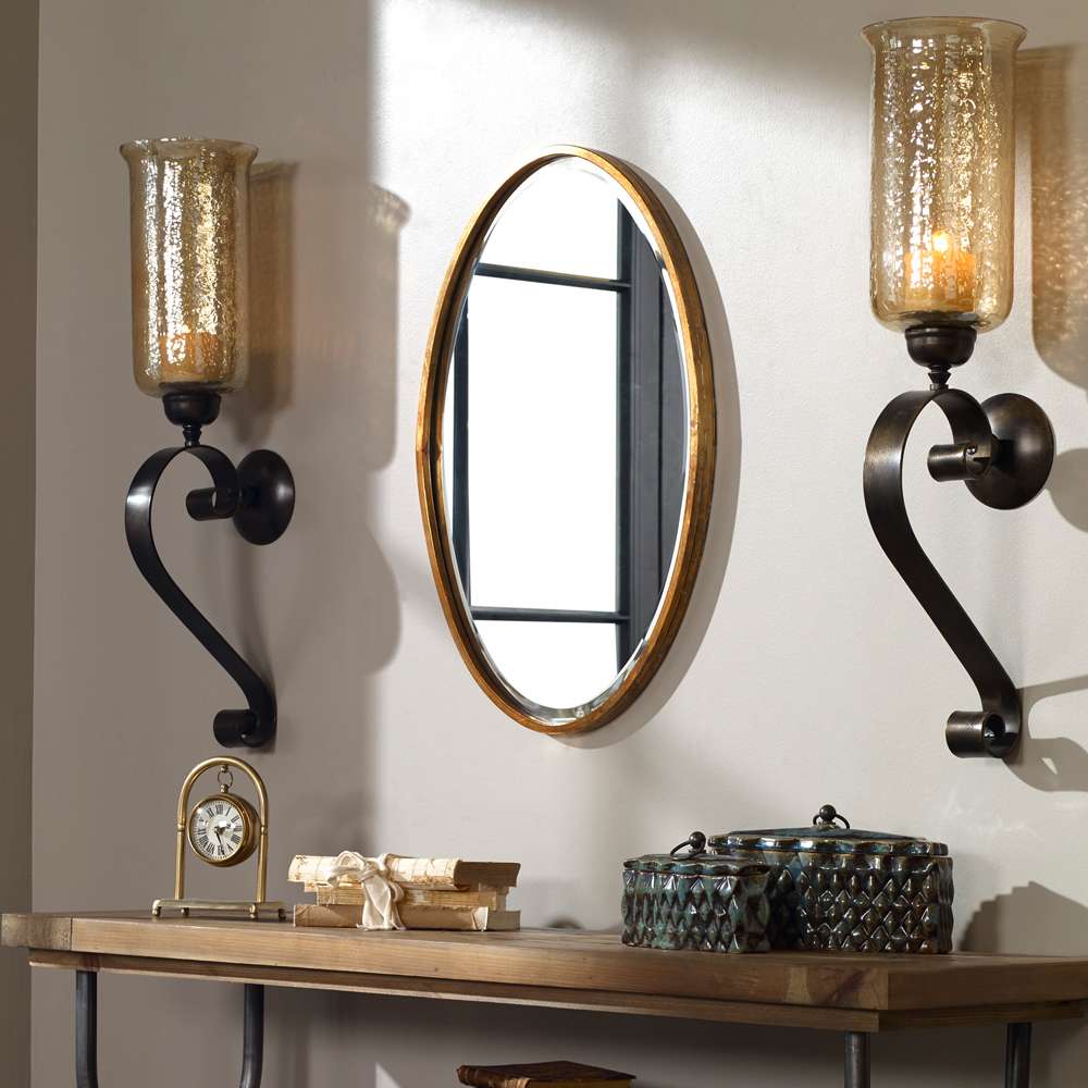 Uttermost - Herleva Gold Oval Mirror - 12894 veiw 3