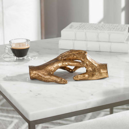 Uttermost - Hold My Hand Gold Sculpture - 20121 veiw 4