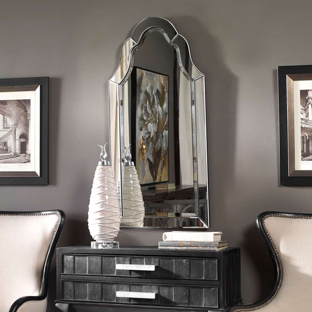 Uttermost - Hovan Frameless Arched Mirror - 11912-B veiw 3