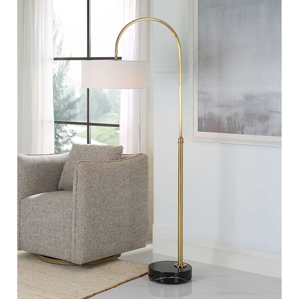Uttermost - Huxford Brass Arch Floor Lamp - 30136-1 veiw 4