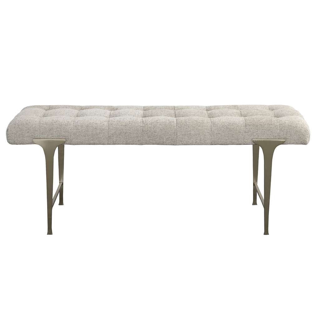 Uttermost - Imperial Upholstered Gray Bench - 23765 veiw 1