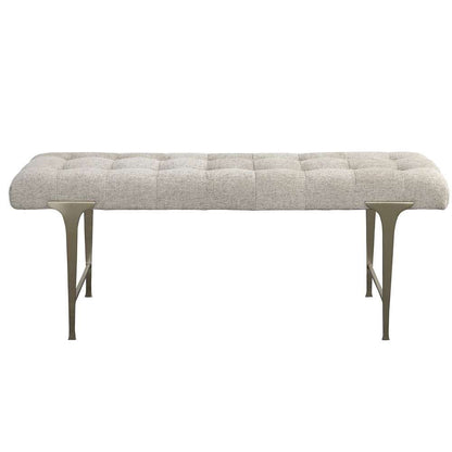 Uttermost - Imperial Upholstered Gray Bench - 23765 veiw 1