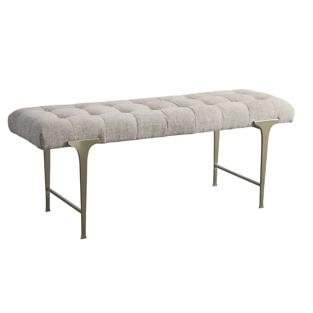 Uttermost - Imperial Upholstered Gray Bench - 23765 veiw 3