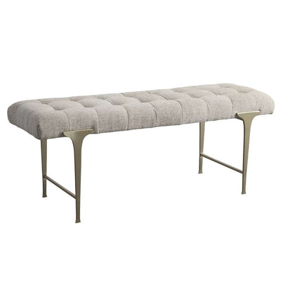 Uttermost - Imperial Upholstered Gray Bench - 23765 veiw 3