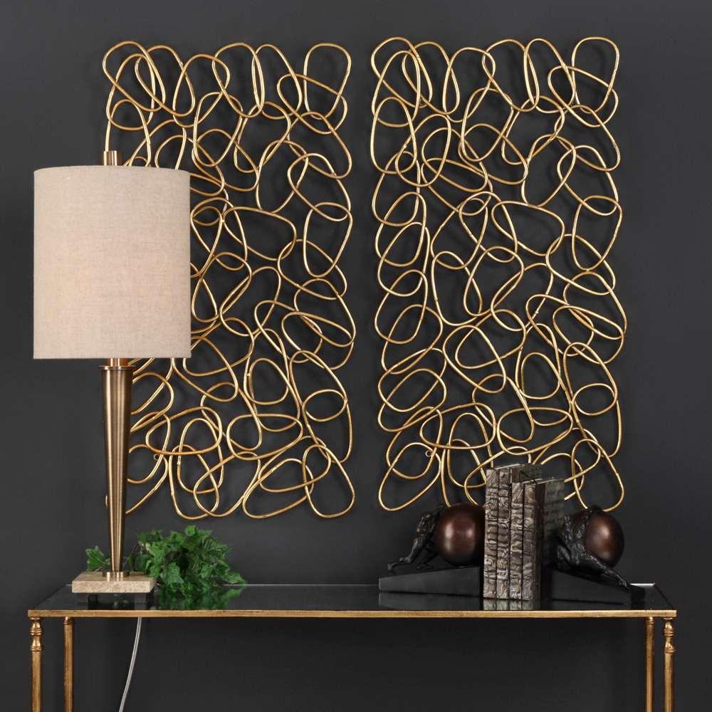 Uttermost - In The Loop Gold Wall Art (Set of 2) - 04124 veiw 2