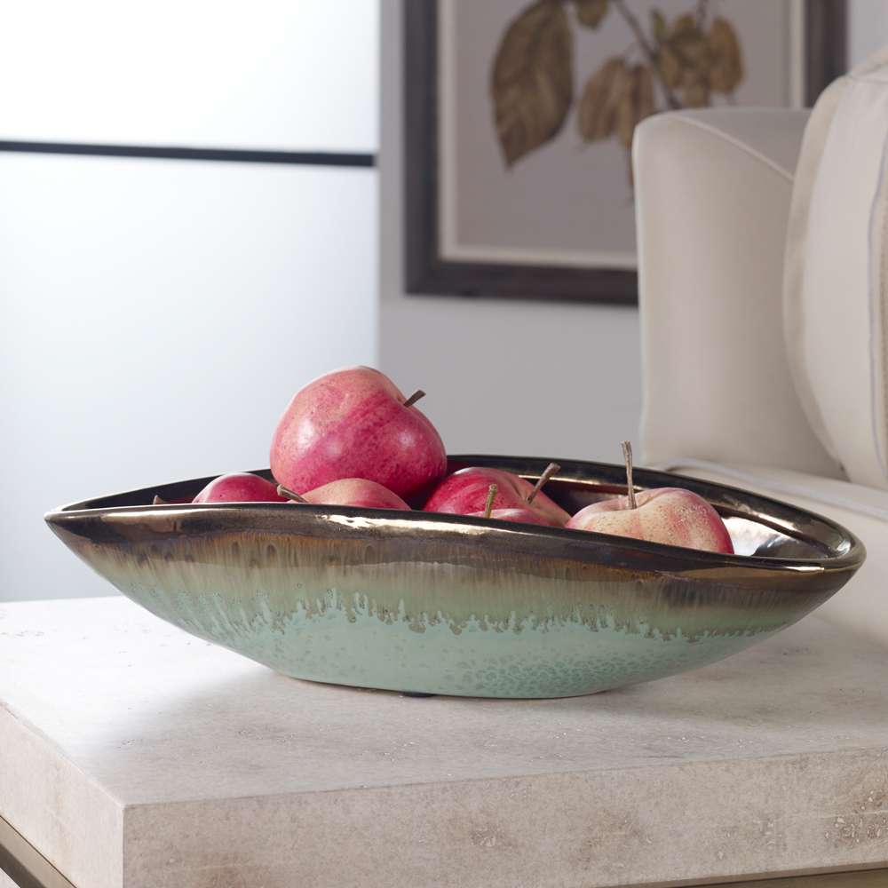 Uttermost - Iroquois Green Glaze Bowl - 17855 veiw 4