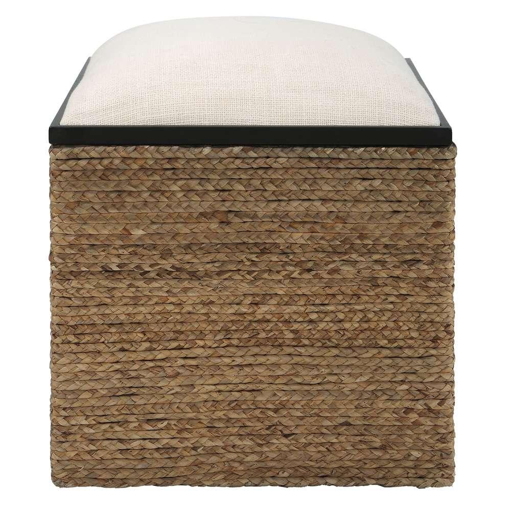 Uttermost - Island Square Straw Accent Stool - 23735 veiw 1