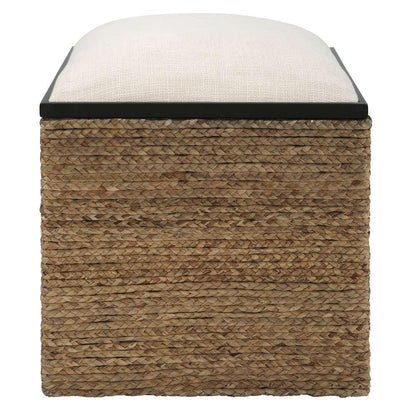 Uttermost - Island Square Straw Accent Stool - 23735 veiw 1