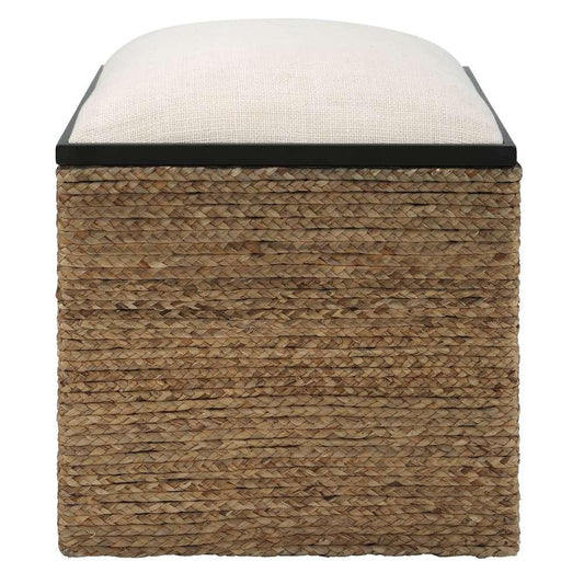 Uttermost - Island Square Straw Accent Stool - 23735 veiw 1