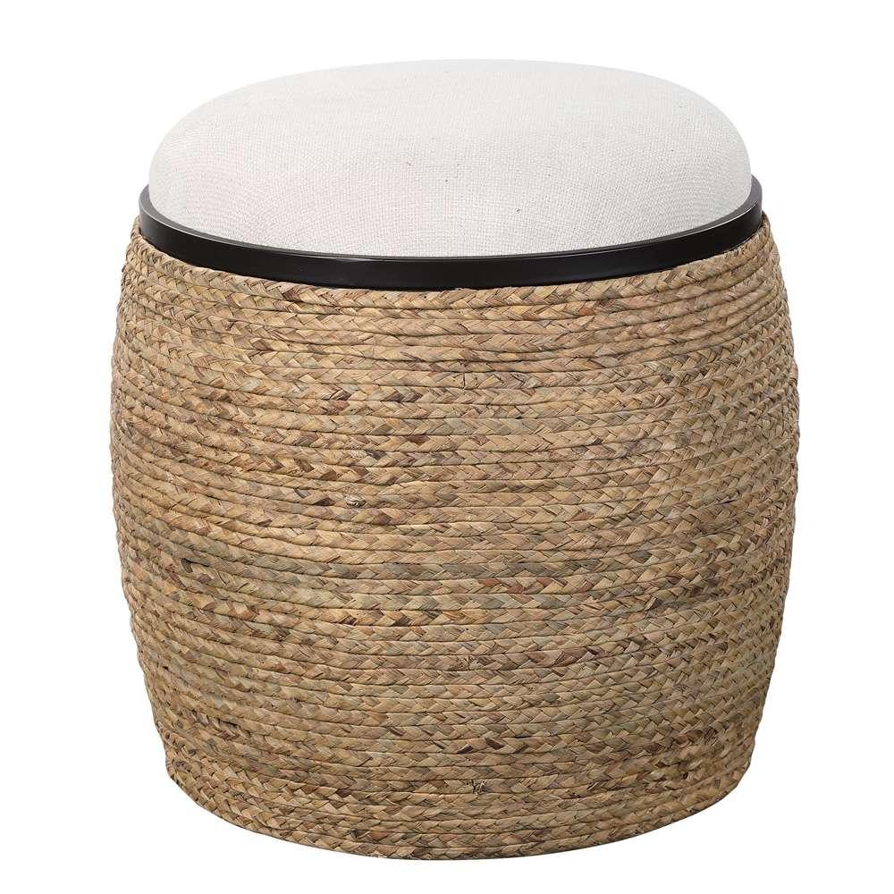 Uttermost - Island Straw Accent Stool - 23582 veiw 1