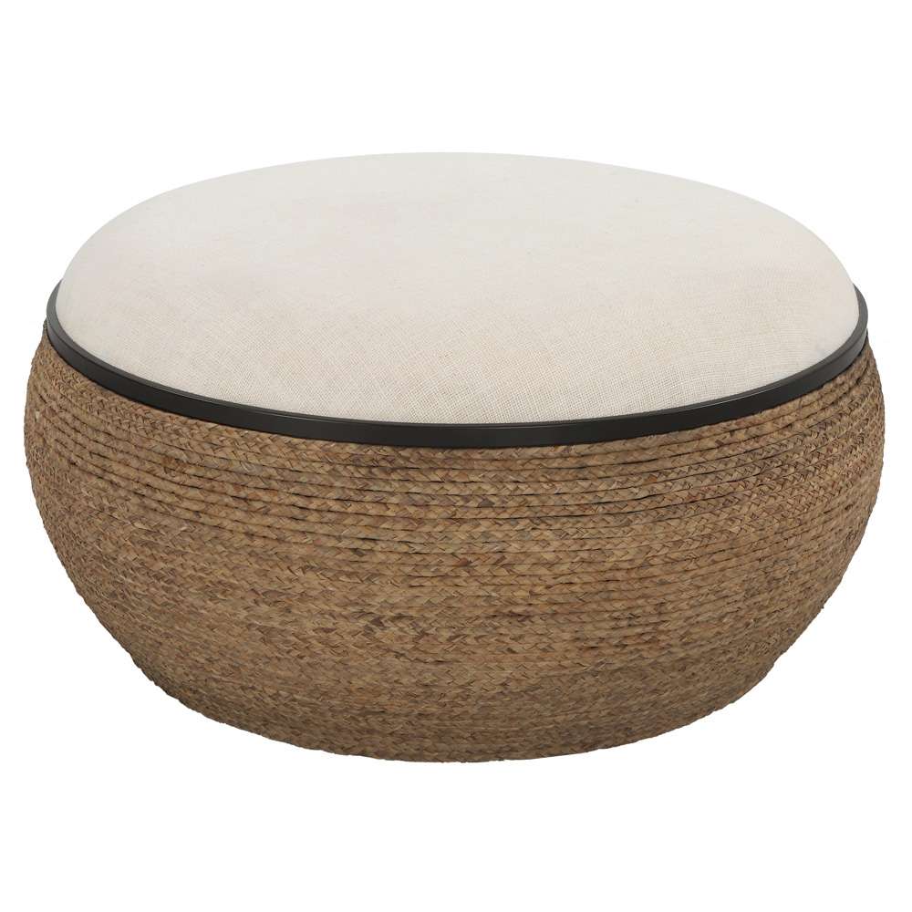 Uttermost - Island Straw Storage Ottoman / Coffee Table - 23734 veiw 1