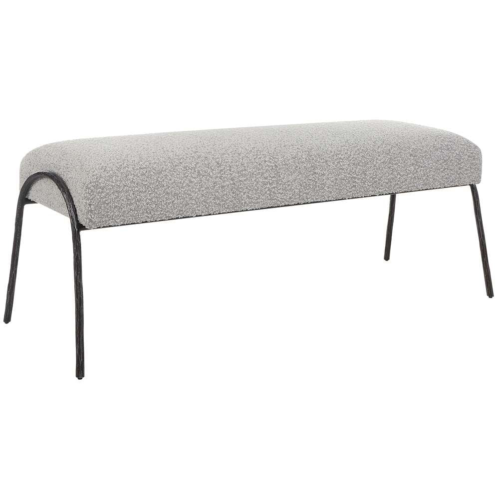 Uttermost - Jacobsen Modern Gray Bench - 23685 veiw 3