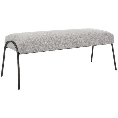 Uttermost - Jacobsen Modern Gray Bench - 23685 veiw 3