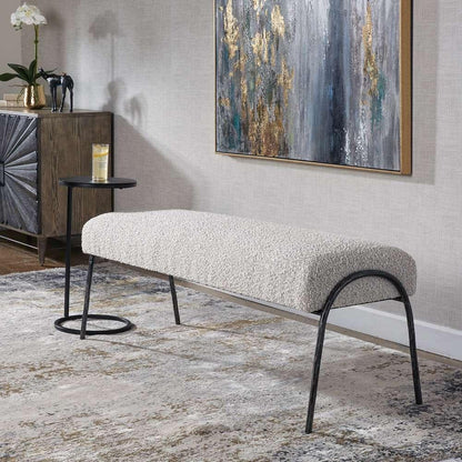 Uttermost - Jacobsen Modern Gray Bench - 23685 veiw 4