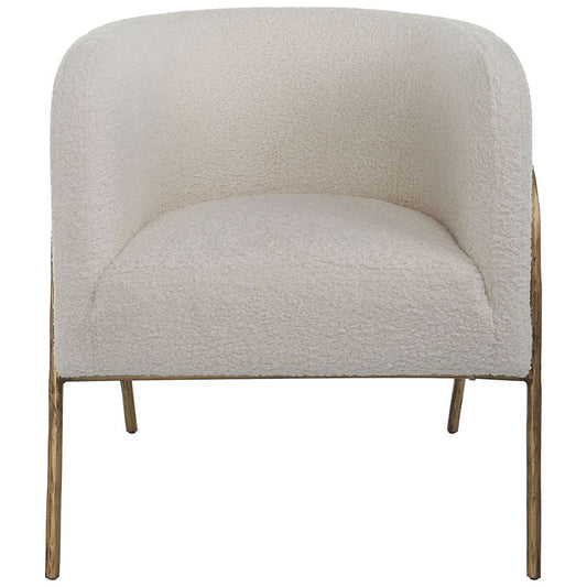 Uttermost - Jacobsen Off White Shearling Accent Chair - 23686 veiw 1