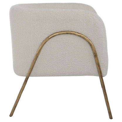 Uttermost - Jacobsen Off White Shearling Accent Chair - 23686 veiw 3