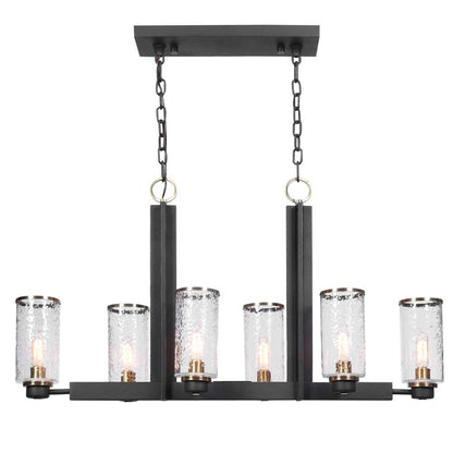 Uttermost - Jarsdel 6 Light Industrial Island Light - 21333 veiw 1