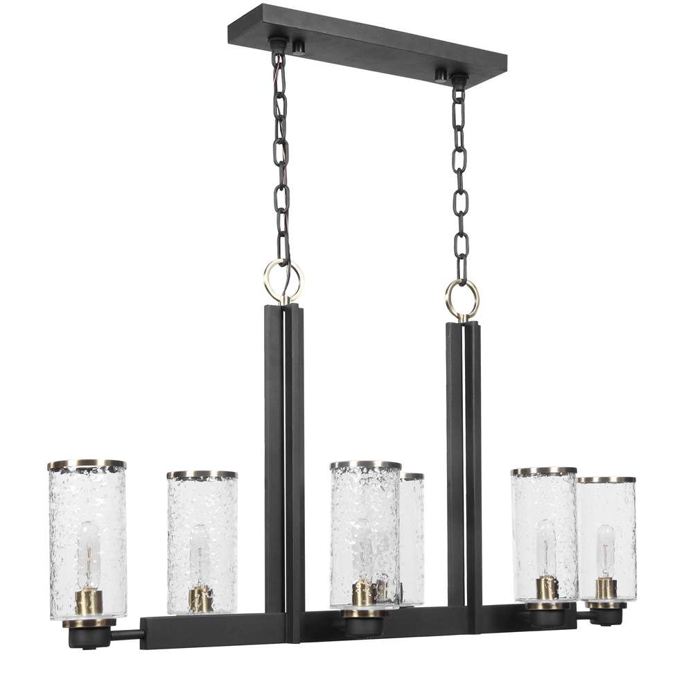 Uttermost - Jarsdel 6 Light Industrial Island Light - 21333 veiw 2