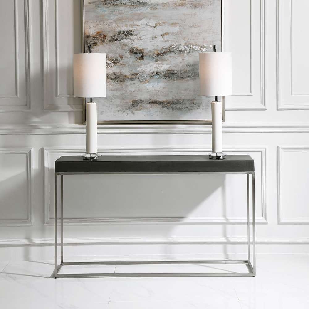 Uttermost - Jase Black Concrete Console Table - 24974 veiw 4