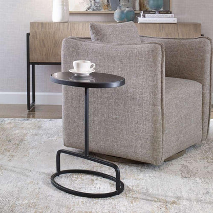 Uttermost - Jessenia Black Marble Accent Table - 25207 veiw 4