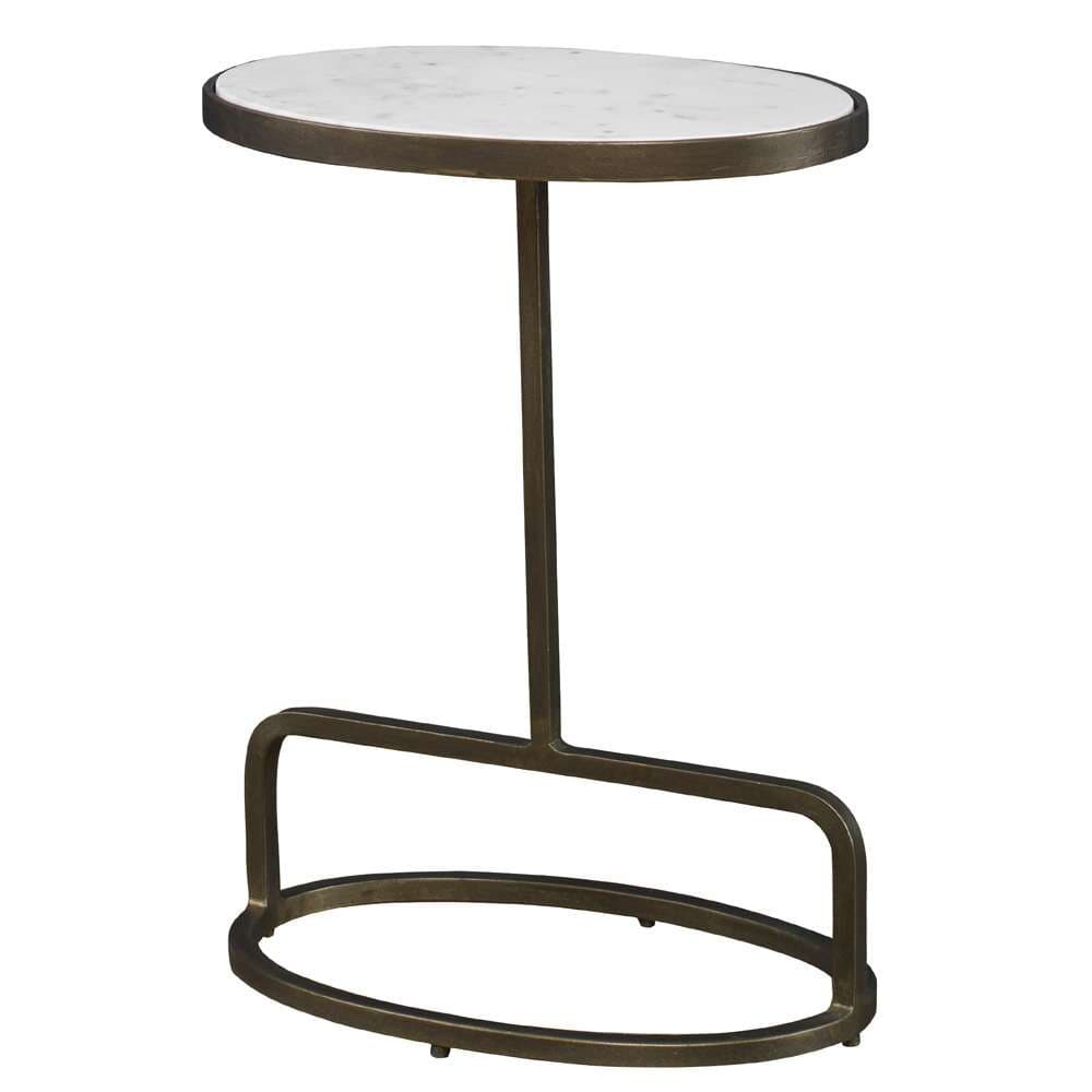 Uttermost - Jessenia White Marble Accent Table - 25135 veiw 2