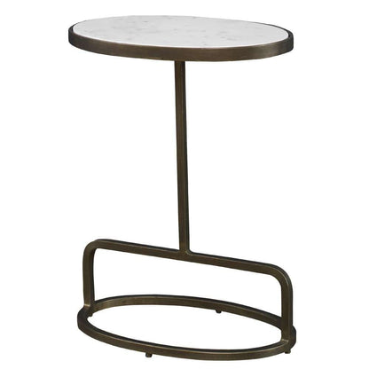 Uttermost - Jessenia White Marble Accent Table - 25135 veiw 2