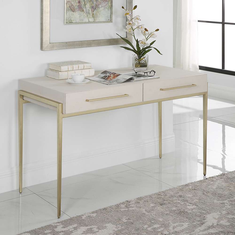 Uttermost - Jewel Modern White Desk - 22900 veiw 4