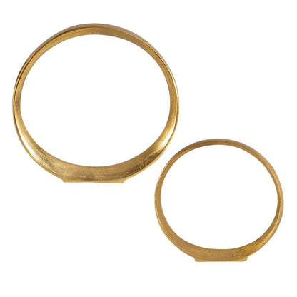Uttermost - Jimena Gold Ring Sculptures Set/2 - 18961 veiw 1