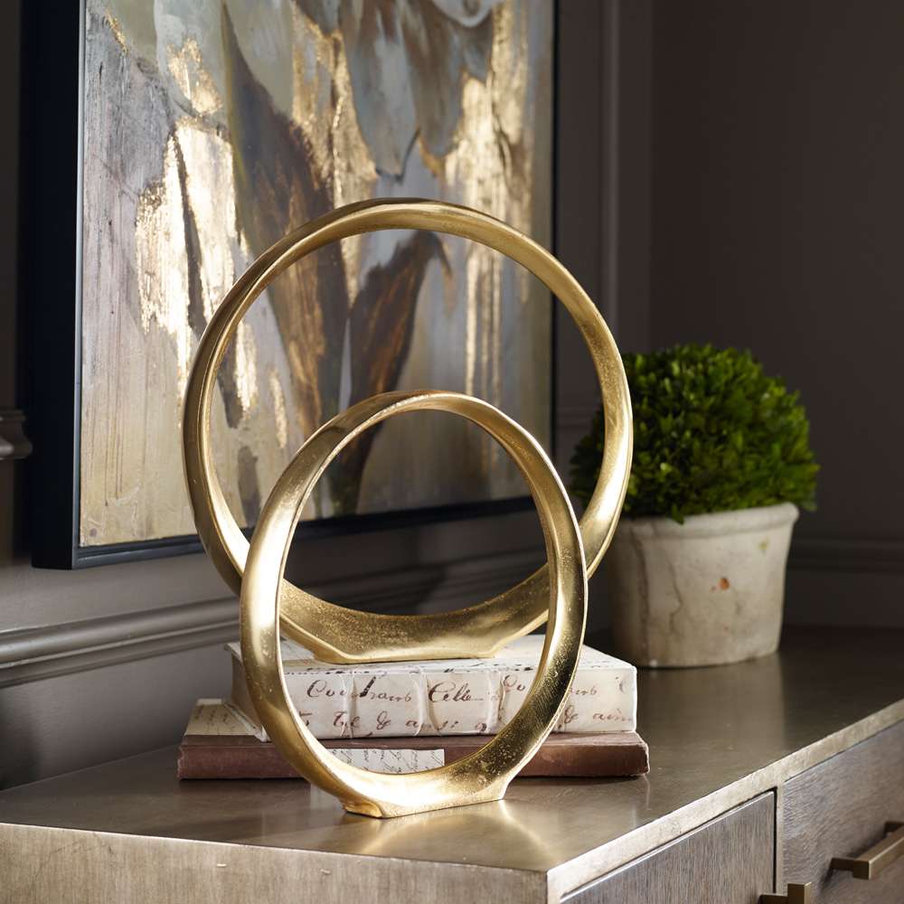 Uttermost - Jimena Gold Ring Sculptures Set/2 - 18961 veiw 2