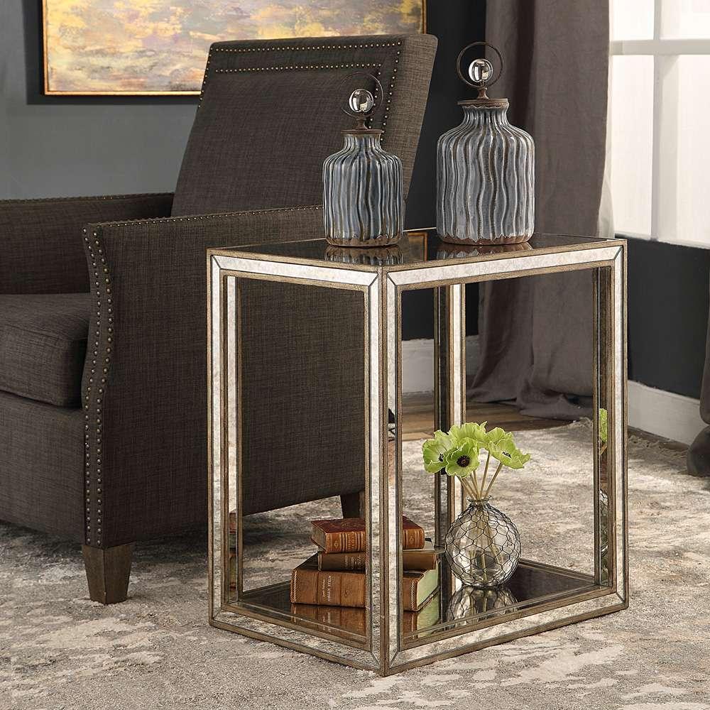 Uttermost - Julie Mirrored End Table - 24858 veiw 3