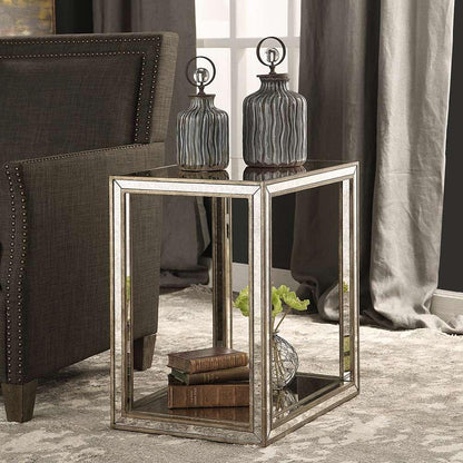 Uttermost - Julie Mirrored End Table - 24858 veiw 4
