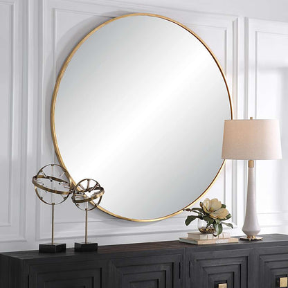 Uttermost - Junius Large Gold Round Mirror - 09928 veiw 2